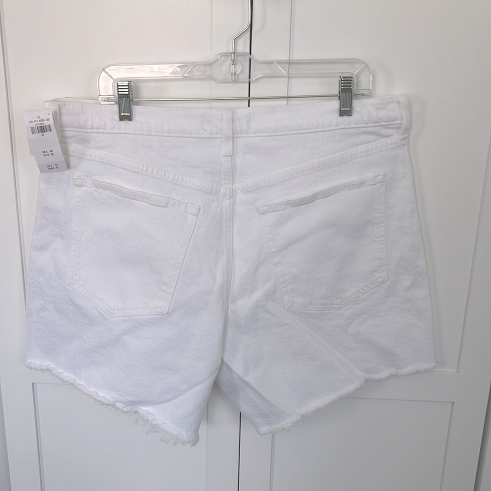 ABERCROMBIE and FITCH Jeans $70 Women The Dad Short Frayed Hem Plus Size 16 NWT - Picture 7 of 8
